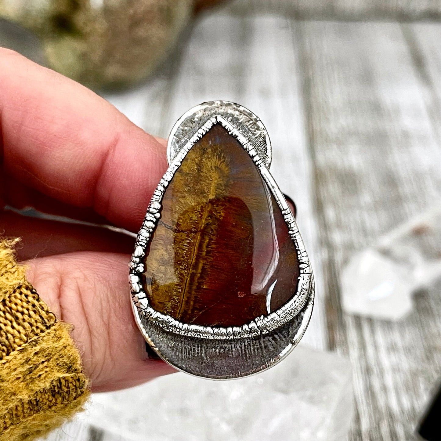 Big Bold Jewelry, Big Crystal Ring, Big Silver Ring, Big Statement Ring, Big Stone Ring, Bohemian Jewelry, Etsy ID: 1476333252, FOXLARK- RINGS, Jewelry, Large Boho Ring, Large Crystal Ring, Natural stone ring, Rings, silver crystal ring, Silver Jewelry, S