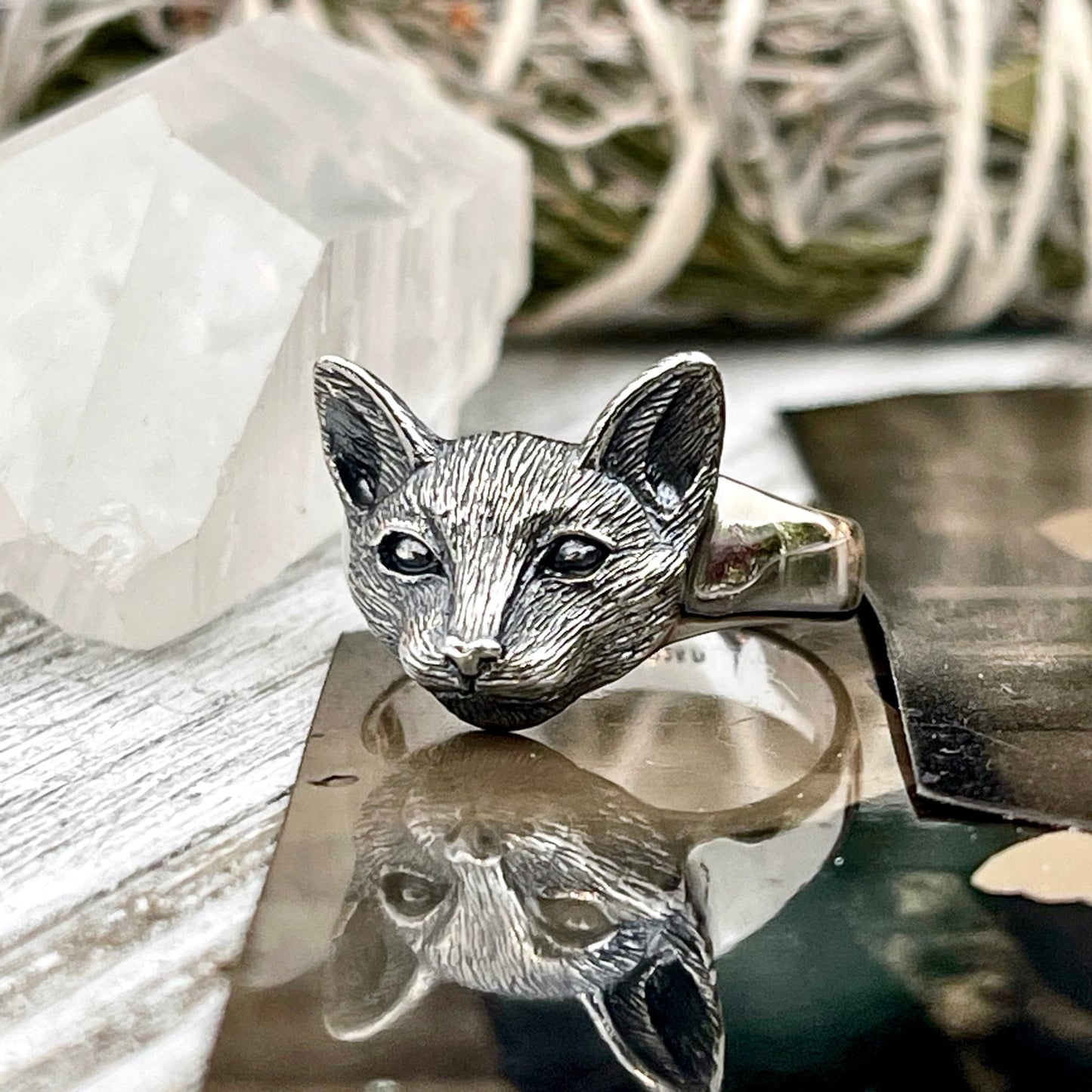 Bohemian Ring, boho jewelry, boho ring, Cat Ring, Etsy ID: 1562200059, Festival Jewelry, Gothic Jewelry, gypsy ring, Halloween Jewelry, Jewelry, Large Crystal, Rings, Statement Rings, Tiny Talisman, TINY TALISMANS, Witch Jewelry, Witch necklace, Witchy Ne
