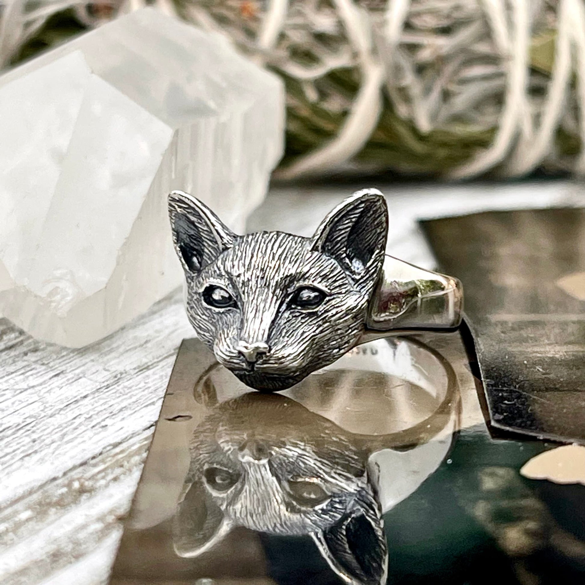 Bohemian Ring, boho jewelry, boho ring, Cat Ring, Etsy ID: 1562200059, Festival Jewelry, Gothic Jewelry, gypsy ring, Halloween Jewelry, Jewelry, Large Crystal, Rings, Statement Rings, Tiny Talisman, TINY TALISMANS, Witch Jewelry, Witch necklace, Witchy Ne