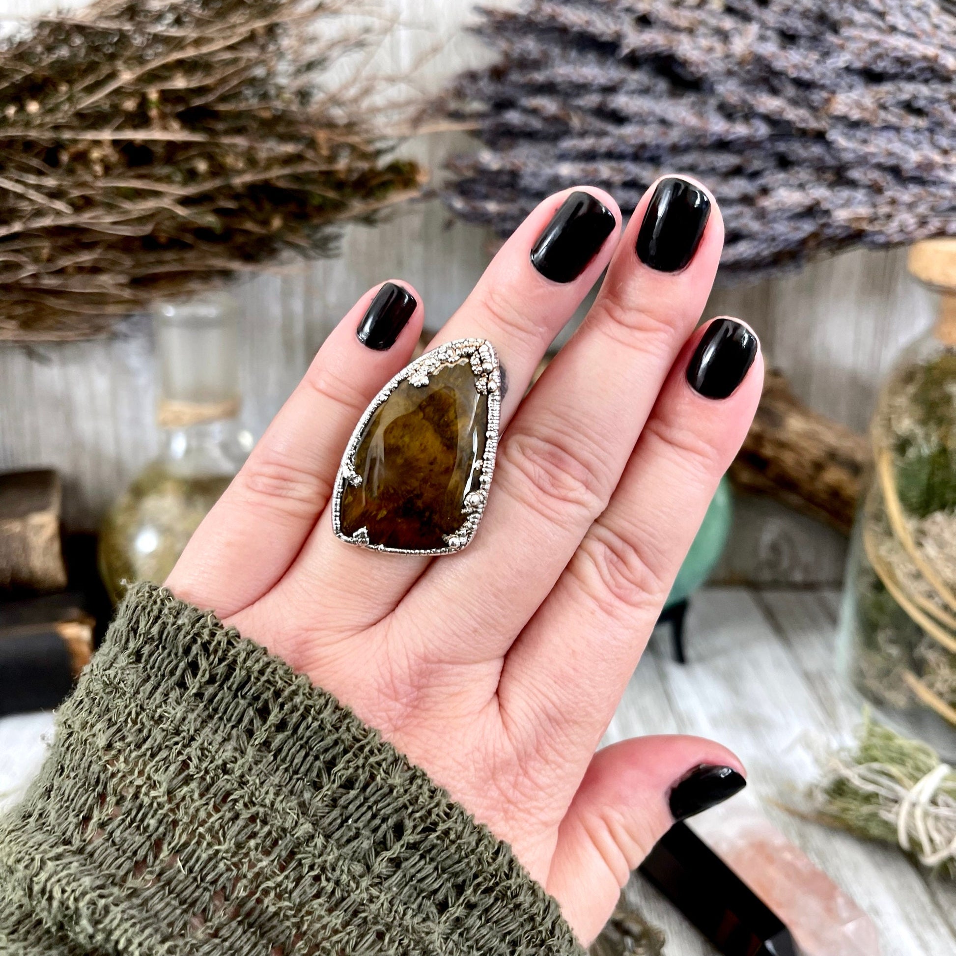 Big Bold Jewelry, Big Crystal Ring, Big Silver Ring, Big Statement Ring, Big Stone Ring, Bohemian Jewelry, Etsy ID: 1562112250, FOXLARK- RINGS, Jewelry, Large Boho Ring, Large Crystal Ring, Natural stone ring, Rings, silver crystal ring, Silver Jewelry, S