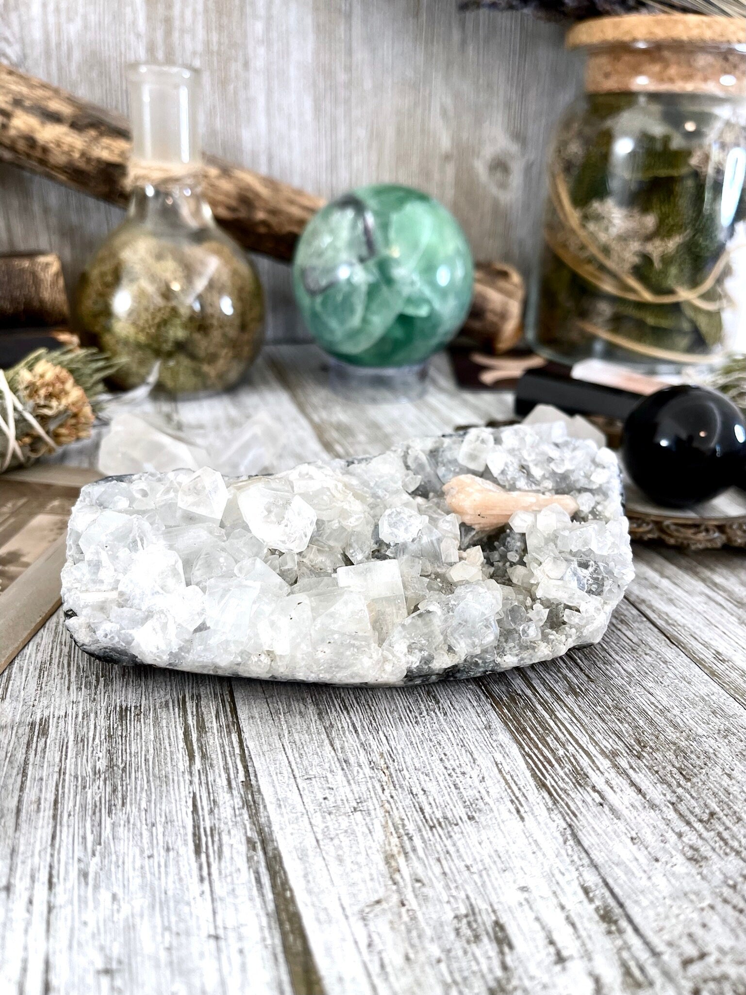 Apophyllite Crystal Cluster / FoxlarkCrystals - Foxlark Crystal Jewelry