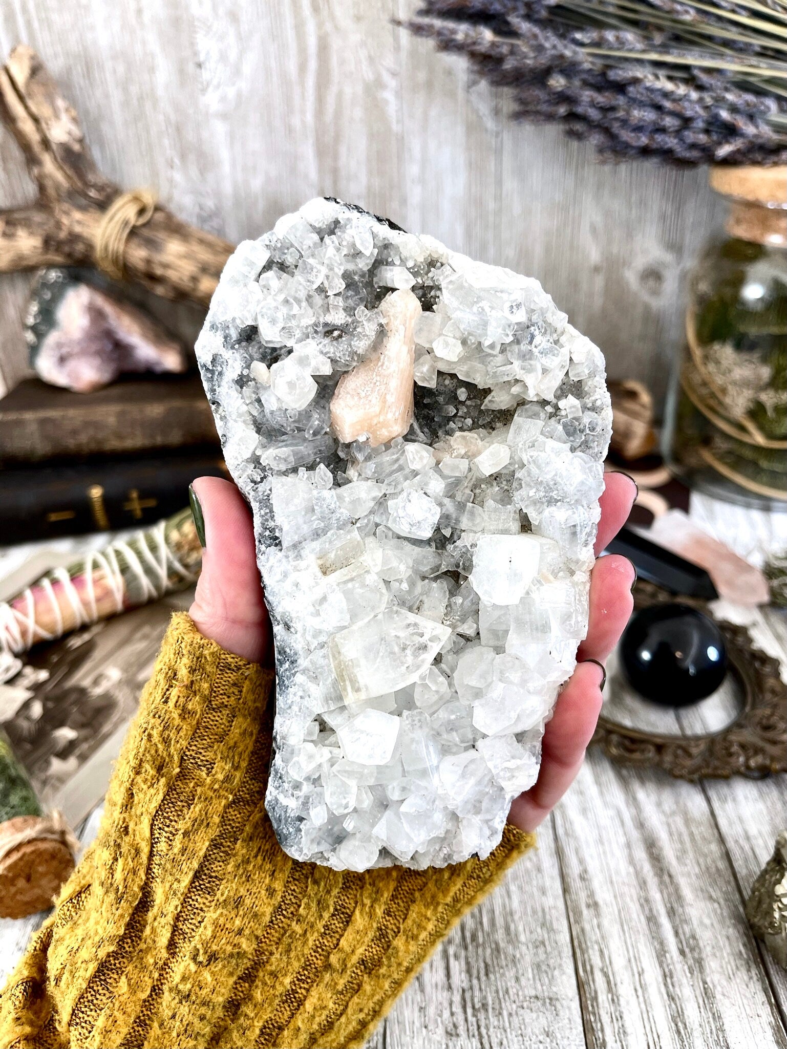 Apophyllite Crystal Cluster / FoxlarkCrystals - Foxlark Crystal Jewelry