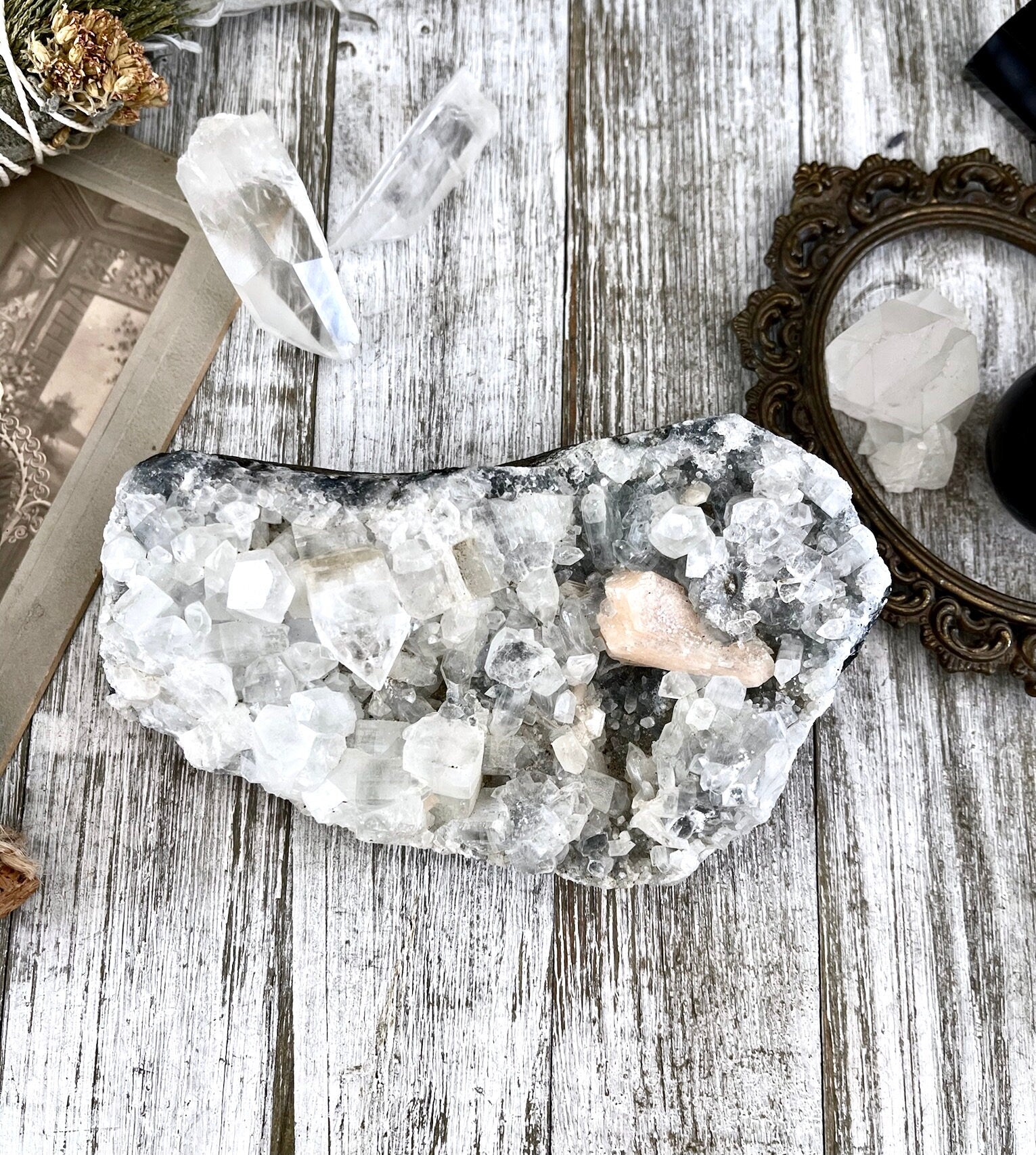 Apophyllite Crystal Cluster / FoxlarkCrystals - Foxlark Crystal Jewelry