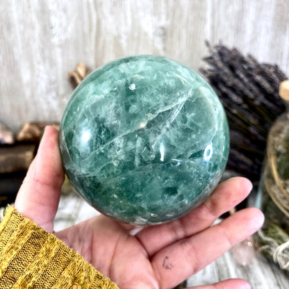Big Crystal, Crystal cluster, Crystal Decor, Crystal Geode, Crystal Point, Crystal Sphere, Crystals, Etsy ID: 1590679461, Fluorite, Green Fluorite, healing crystals, Home & Living, Home Decor, large crystal, Rocks & Geodes