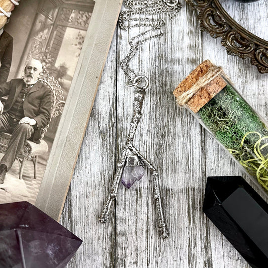 big crystal Necklace, Big Gothic Necklace, Bohemian Jewelry, Crystal Necklaces, Crystal Pendant, Etsy ID: 1587030930, FOXLARK- NECKLACES, Jewelry, nature inspired, Necklaces, Silver Jewelry, Silver Necklace, Silver Stone Jewelry, Statement Necklace, Stone