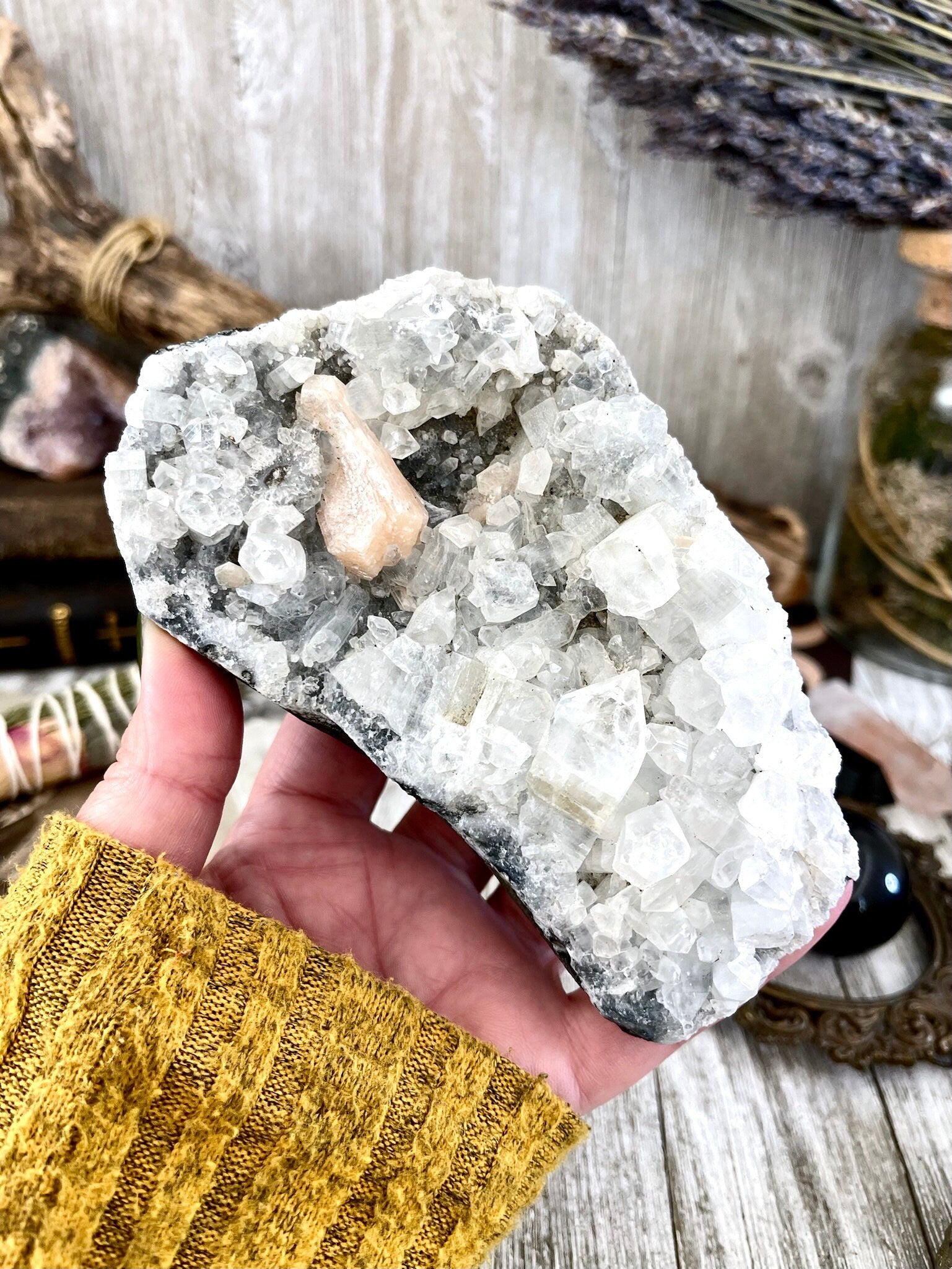 Apophyllite Crystal Cluster / FoxlarkCrystals - Foxlark Crystal Jewelry