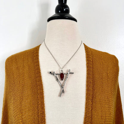 big crystal Necklace, Big Gothic Necklace, Big Silver Necklace, Big Stone Necklace, Bohemian Jewelry, carnelian necklace, Crystal Necklaces, Crystal Pendant, Etsy ID: 1586950466, FOXLARK- NECKLACES, Jewelry, nature inspired, Necklaces, Quartz Necklace, St